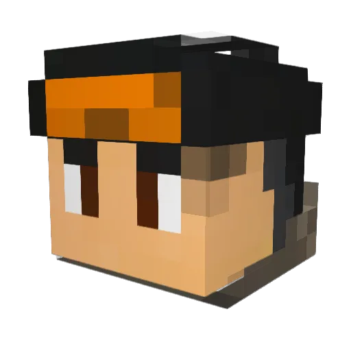 laoxigua1 Minecraft avatar head, 3D render