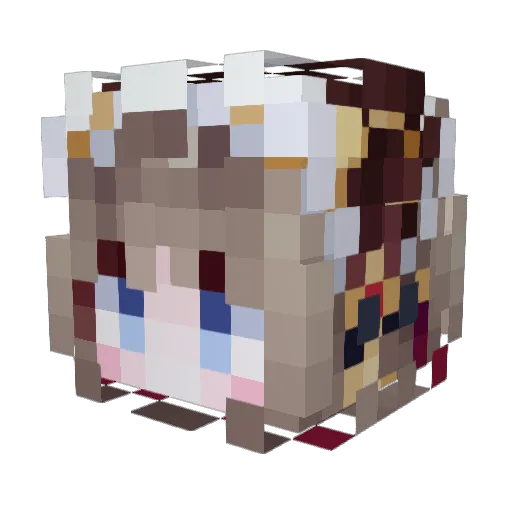 lapalce0625 Minecraft avatar head, 3D render