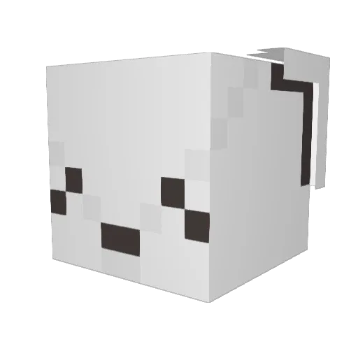 lapan28 Minecraft avatar head, 3D render