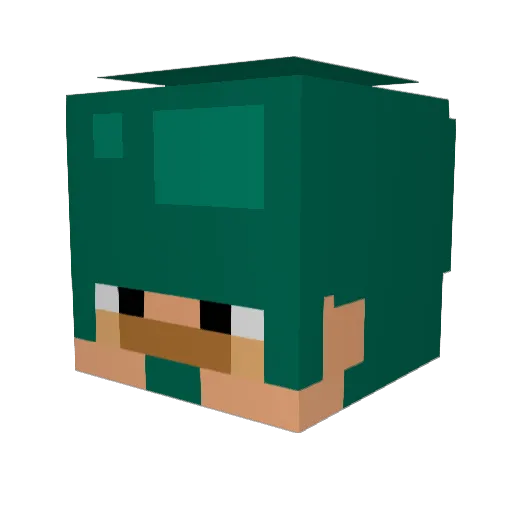 lapapa_ Minecraft avatar head, 3D render