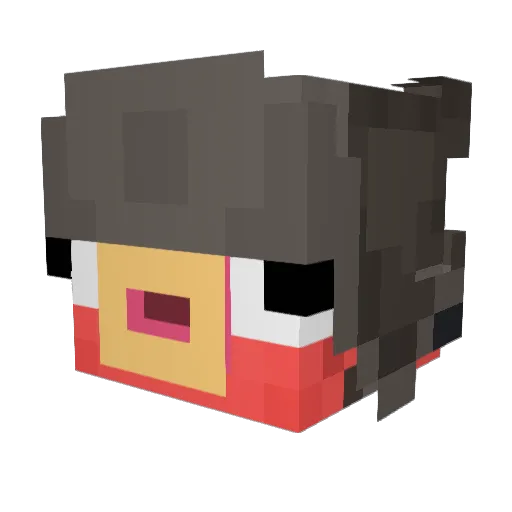 lapapita_rena Minecraft avatar head, 3D render