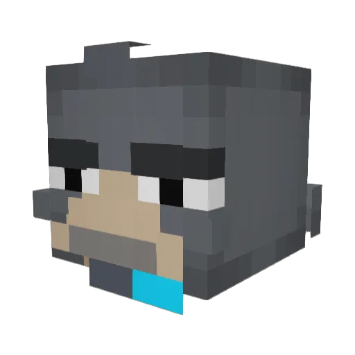 laphzee Minecraft avatar head, 3D render