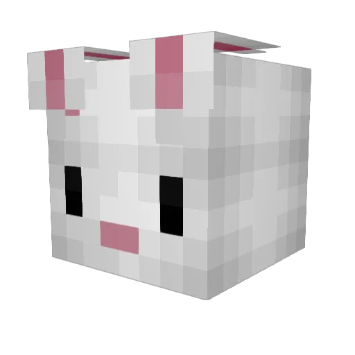 lapin432 Minecraft avatar head, 3D render