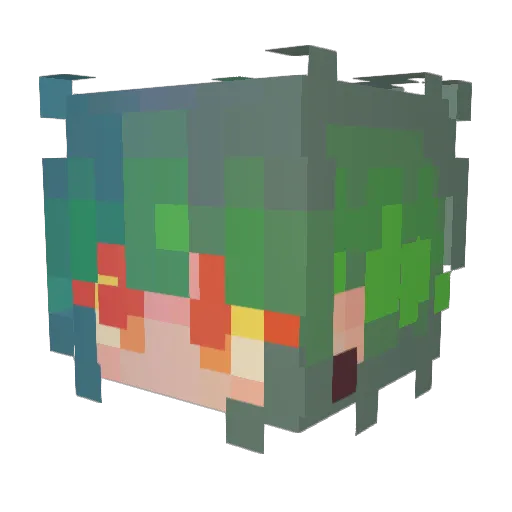 lapinne Minecraft avatar head, 3D render