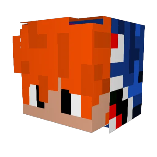 lapirys Minecraft avatar head, 3D render