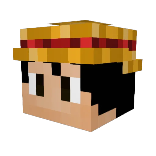 lapisaN Minecraft avatar head, 3D render