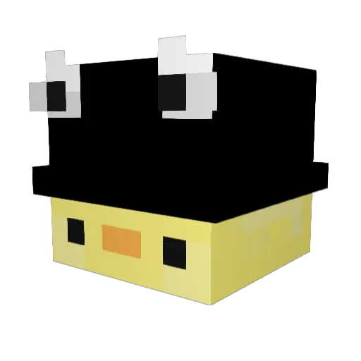 lapisbot Minecraft avatar head, 3D render