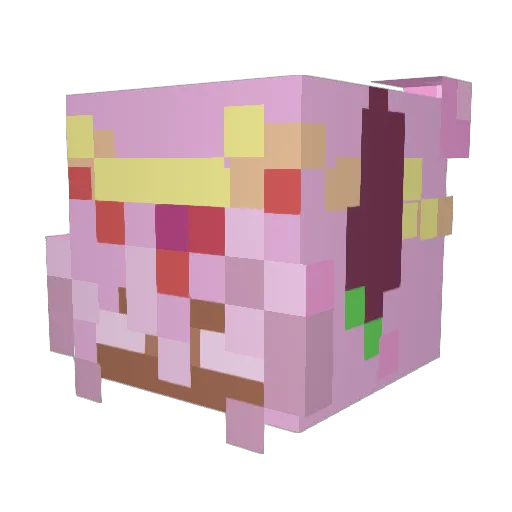 lapislazuli_F Minecraft avatar head, 3D render
