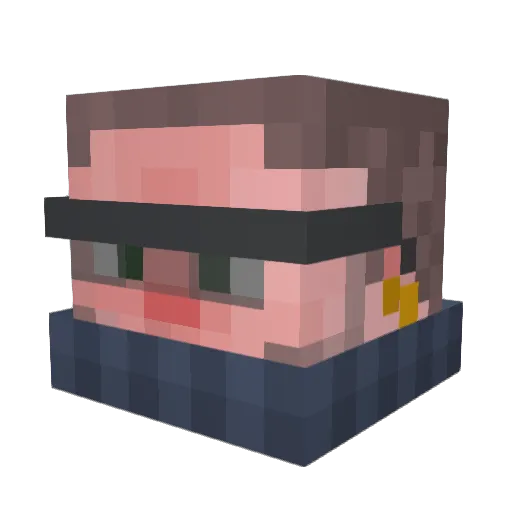 lapitaniy Minecraft avatar head, 3D render