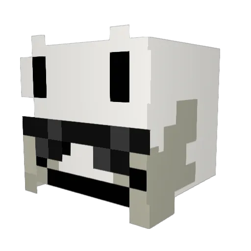 lapkiXP Minecraft avatar head, 3D render