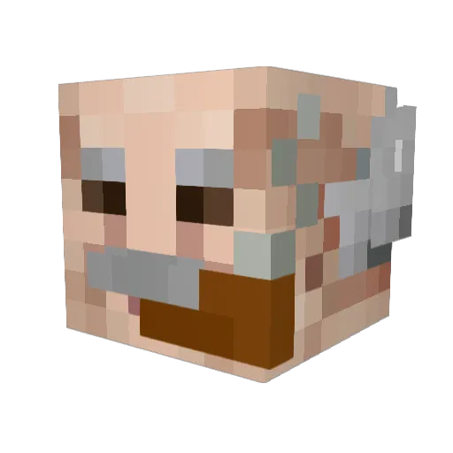 laplahce Minecraft avatar head, 3D render
