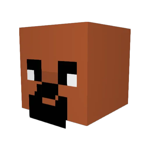 laplata10 Minecraft avatar head, 3D render