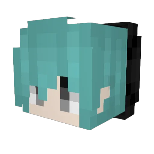 lapo45 Minecraft avatar head, 3D render