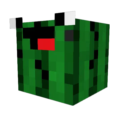 lapopril Minecraft avatar head, 3D render