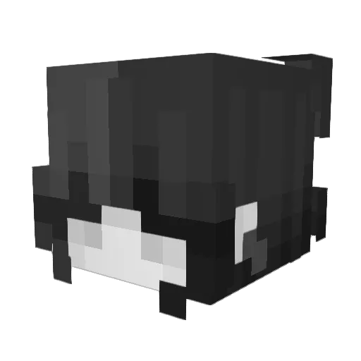 laquetee Minecraft avatar head, 3D render