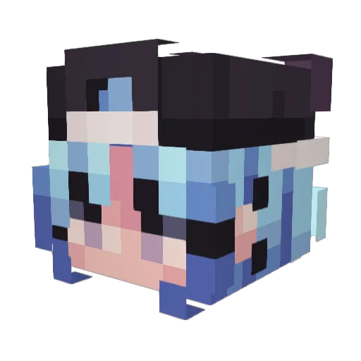 lara150704 Minecraft avatar head, 3D render