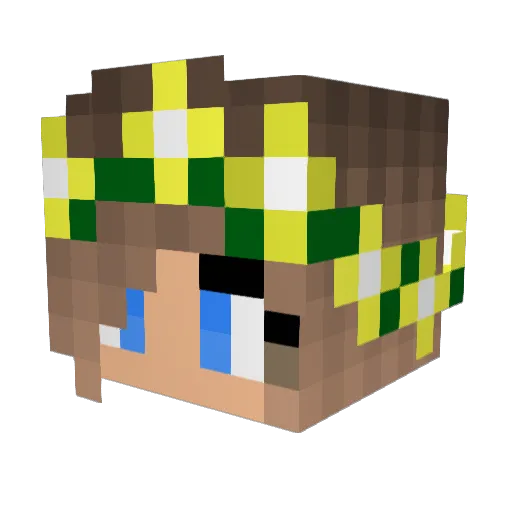 lara2611 Minecraft avatar head, 3D render