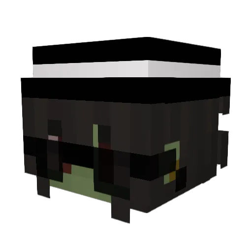 lara412 Minecraft avatar head, 3D render
