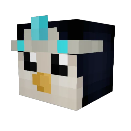 lara_cbl Minecraft avatar head, 3D render