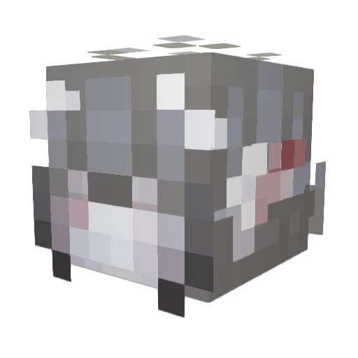 larabala Minecraft avatar head, 3D render