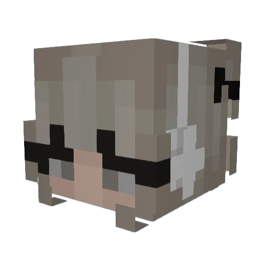 larah3008 Minecraft avatar head, 3D render
