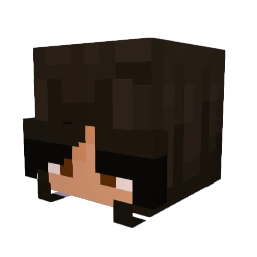 laramais Minecraft avatar head, 3D render