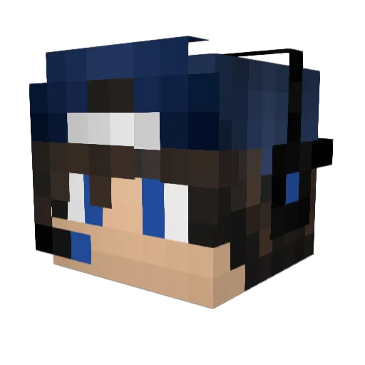 larata Minecraft avatar head, 3D render