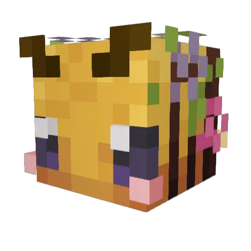 larblep Minecraft avatar head, 3D render