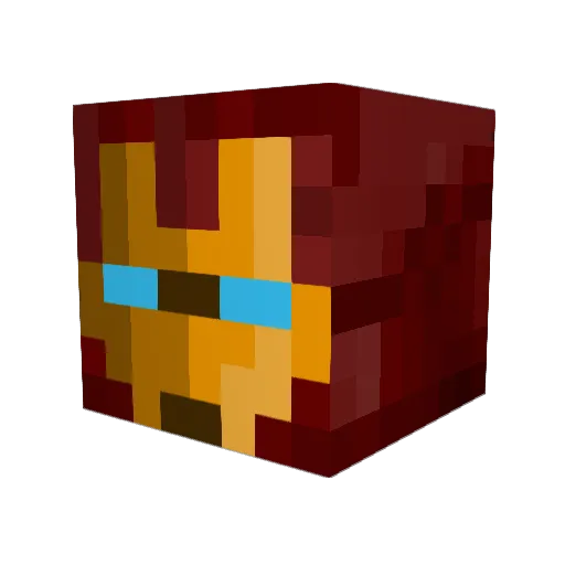larcher Minecraft avatar head, 3D render