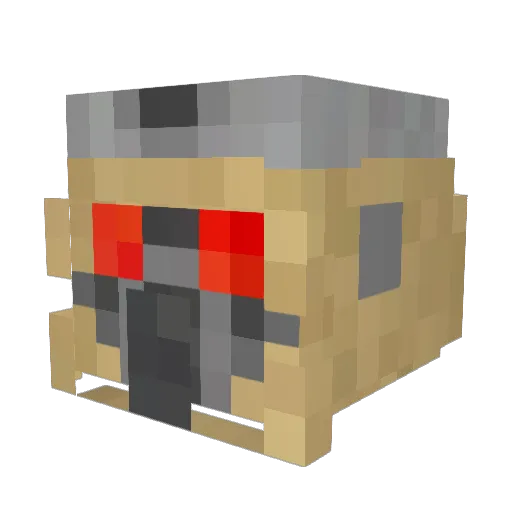 lardzo Minecraft avatar head, 3D render