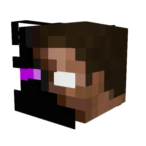 large_bear11 Minecraft avatar head, 3D render