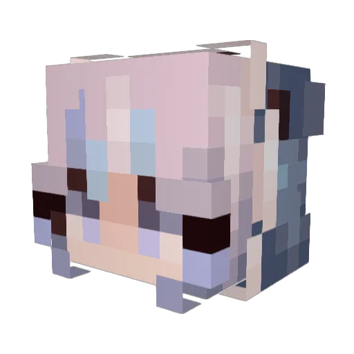 largegg Minecraft avatar head, 3D render