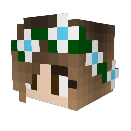 laribae Minecraft avatar head, 3D render