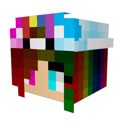 larkar1337 Minecraft avatar head, 3D render