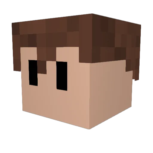larkers00 Minecraft avatar head, 3D render