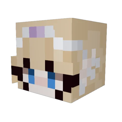 larkinodair Minecraft avatar head, 3D render
