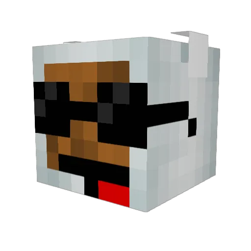 larks1987 Minecraft avatar head, 3D render