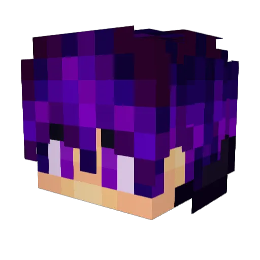 larp4l Minecraft avatar head, 3D render