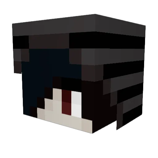 larperest Minecraft avatar head, 3D render