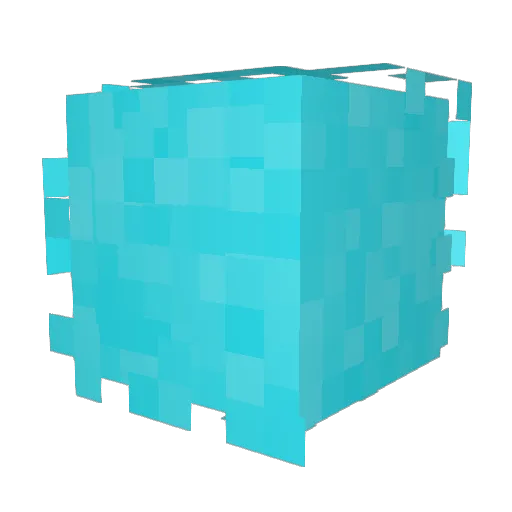 larpking333iq Minecraft avatar head, 3D render