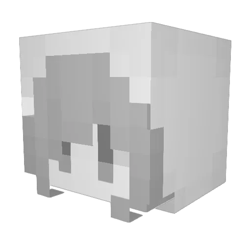 larpledger Minecraft avatar head, 3D render