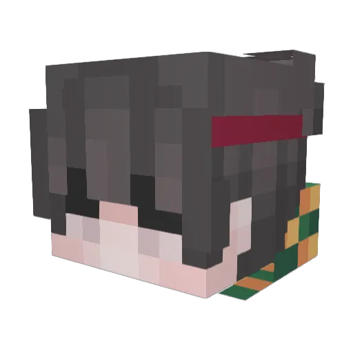 larryistgey Minecraft avatar head, 3D render