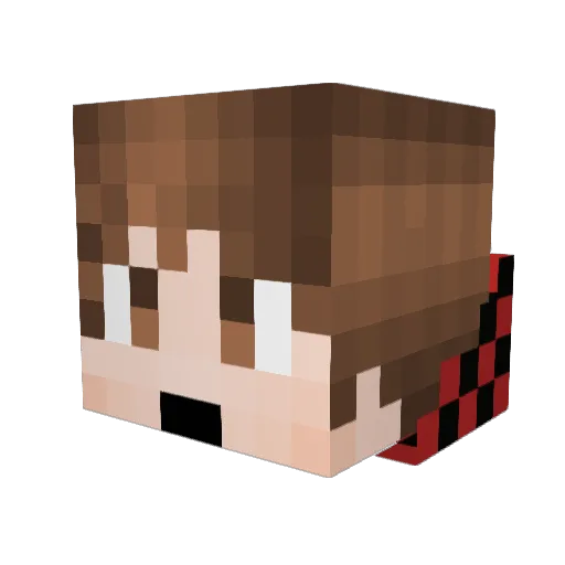 larrysedillo Minecraft avatar head, 3D render