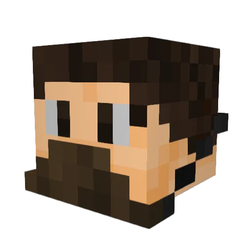 lars3005 Minecraft avatar head, 3D render