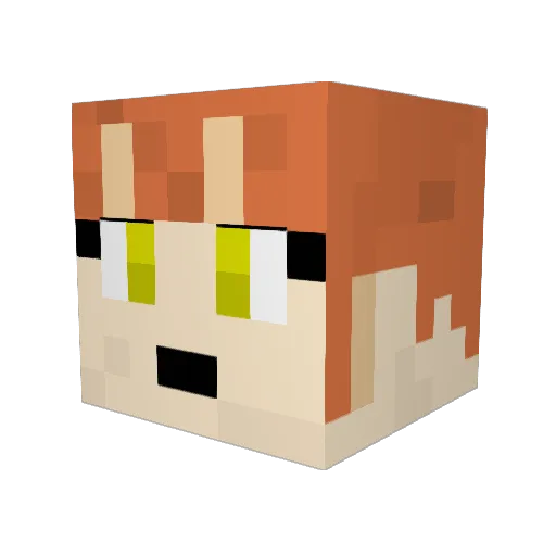 lars708 Minecraft avatar head, 3D render