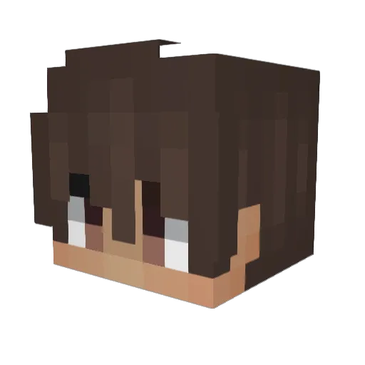 larsatzi Minecraft avatar head, 3D render