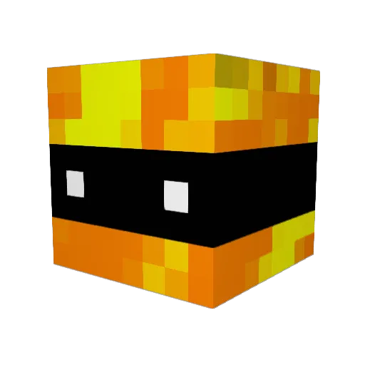 larsbn Minecraft avatar head, 3D render