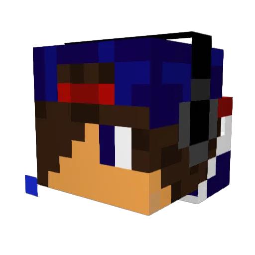 larsbra Minecraft avatar head, 3D render