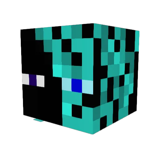 larsforce Minecraft avatar head, 3D render