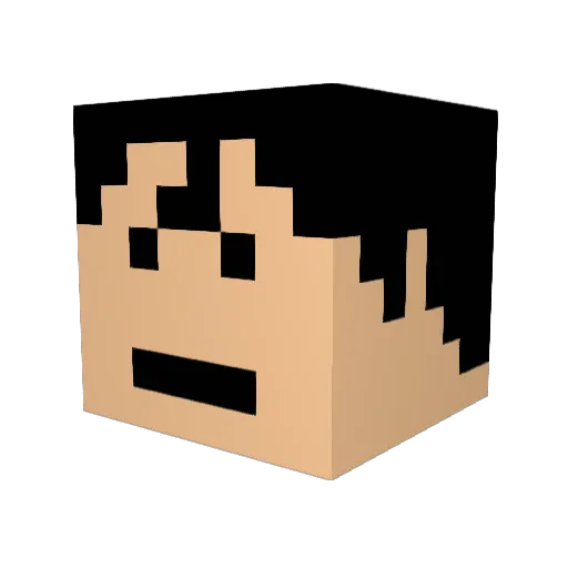 larsisblij Minecraft avatar head, 3D render